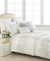 Sun and sand. Barbara Barry's Nautilus comforter set shimmers with an elegant pattern of swirls in a serene palette for a look that is reminiscent of shells washed up along the shoreline.