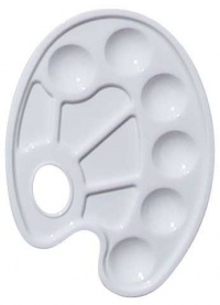 Art Alternatives Paint Tray Palette, 10 Wells with Thumb Hole Art Alternatives Paint Tray Palette, 10 Wells with Thumb Hole
