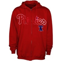MLB Majestic Philadelphia Phillies Red Havoc Full Zip Hoodie MLB Majestic Philadelphia Phillies Red Havoc Full Zip Hoodie