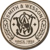 Smith and Wesson Since 1852 Logo Round Distressed Retro Vintage Tin Sign