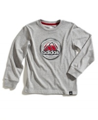 Inspire his style with this Impossible is Nothing long-sleeve t-shirt from adidas, perfect for upping his looks and performance. (Clearance) Inspire his style with this Impossible is Nothing long-sleeve t-shirt from adidas, perfect for upping his looks and performance. (Clearance)