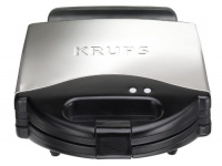 KRUPS 654-75 WaffleChef 4-Slice Belgian Waffle Maker with Nonstick Plates LED Indicators and Stainless Steel Housing, Silver KRUPS 654-75 WaffleChef 4-Slice Belgian Waffle Maker with Nonstick Plates LED Indicators and Stainless Steel Housing, Silver