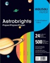 Wausau Astrobrights Premium Assorted 8 1/2 x 11 Inch Colored Paper 500 count (20017)