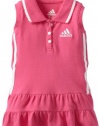 adidas Baby-Girls Infant Ace Polo Dress, Bright Pink, 9 Months