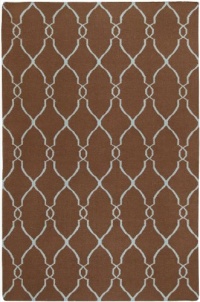 Area Rug 5x8 Rectangle Transitional Chocolate Color - Surya Fallon Rug from RugPal Area Rug 5x8 Rectangle Transitional Chocolate Color - Surya Fallon Rug from RugPal