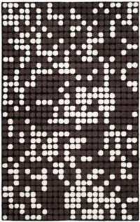 Area Rug 6x6 Round Contemporary Black - White Color - Safavieh Soho Rug from RugPal Area Rug 6x6 Round Contemporary Black - White Color - Safavieh Soho Rug from RugPal