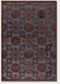 Couristan Area Rug, Pave Bezel Medallion Chestnut/Lapis 3' 9 x 5' 2 Chestnut/Lapis Couristan Area Rug, Pave Bezel Medallion Chestnut/Lapis 3' 9 x 5' 2 Chestnut/Lapis