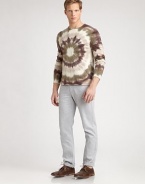 A rich blend of cotton, cashmere and wool, updated in a tie-dyed wash.Rolled crewneckLong sleevesPullover style49% cotton/45% cashmere/6% woolDry cleanImported