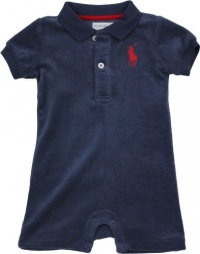 Ralph Lauren Layette Boy's Terry Shortall (9 Month, Boston Blue) Ralph Lauren Layette Boy's Terry Shortall (9 Month, Boston Blue)