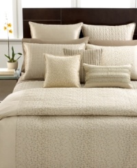 A quilted geometric diamond pattern renders luxe texture in this Celestial coverlet from Hotel Collection. Finished with hints of metallic for a touch of sophisticated sparkle. Zipper closure. A quilted geometric diamond pattern renders luxe texture in this Celestial coverlet from Hotel Collection. Finished with hints of metallic for a touch of sophisticated sparkle. Zipper closure.