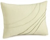Calvin Klein Home Pleated Wave Pillow, Sea Bisque