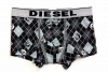Diesel Men's Underwear UMBX-Kory Black/Grey Argyle Boxers
