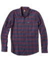 Get yourself checked out wearing this check patterned shirt from Quiksilver.