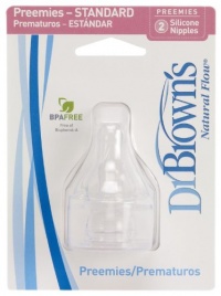 Dr. Brown's 2 Pack Natural Flow Preemie Standard Nipple