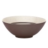 It's a serving bowl, so of course the good stuff's inside. The same can be said for the bowl's design, for inside you'll find a crackled motif that goes a good ways down the bowl.