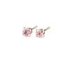 Elegant Baby Pink Cub Zirc Earrings
