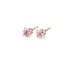 Elegant Baby Pink Cub Zirc Earrings