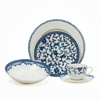 Mandarin Blue by Lauren Ralph Lauren Home updates a traditional Mandarin pattern with contemporary florals on accent pieces in bursting colors. Mandarin Blue by Lauren Ralph Lauren Home updates a traditional Mandarin pattern with contemporary florals on accent pieces in bursting colors.