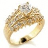 1 Carat CZ Classic Engagement Ring Ring 18kt Gold EP Size 5-10 Lifetime Guarantee Anniversary Engagement W521