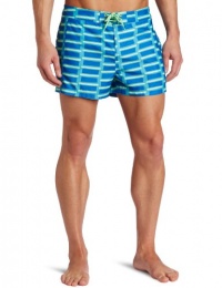 Original Penguin Men's Printed Pieced Box Swim Trunk