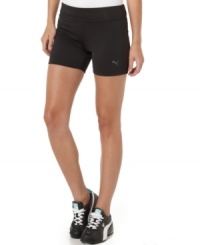 Stay cool while you work out in these Puma athletic shorts. Made of breathable material, this look is a must-have for any gym wardrobe. Stay cool while you work out in these Puma athletic shorts. Made of breathable material, this look is a must-have for any gym wardrobe.