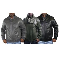 Sean John Men's Motorcycle Faux Leather Jacket Sherpa Coat Sean John Men's Motorcycle Faux Leather Jacket Sherpa Coat