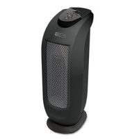 Oscillating Ceramic Mini Tower Heater 1500W Black Oscillating Ceramic Mini Tower Heater 1500W Black