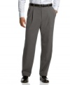 Cool, comfortable, confident. These double-pleated dress pants from Dockers makes a great choice any day of the workweek.