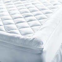 Thanks to a breakthrough in fabric technology, this soft cotton cover is highly water and stain resistant, without compromising the hand of the cloth. An extremely long lasting mattress pad that will protect your mattress for years to come, it's filled with ten ounces of high quality polyester fill. Thanks to a breakthrough in fabric technology, this soft cotton cover is highly water and stain resistant, without compromising the hand of the cloth. An extremely long lasting mattress pad that will protect your mattress for years to come, it's filled with ten ounces of high quality polyester fill.