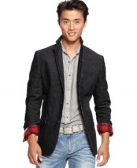 Every guy needs a good blazer, with its classic fit and stylish corduroy design this one by INC International Concepts is sure to become your new favorite. Every guy needs a good blazer, with its classic fit and stylish corduroy design this one by INC International Concepts is sure to become your new favorite.
