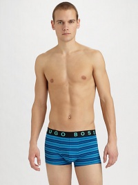 The cool breathability of cotton with a silky luxury you'll love. Logo elastic waistband 94% cotton/6% Lycra Machine wash Imported The cool breathability of cotton with a silky luxury you'll love. Logo elastic waistband 94% cotton/6% Lycra Machine wash Imported