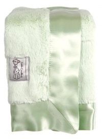 Little Giraffe Luxe Blanky, 14 X 14, Celadon Little Giraffe Luxe Blanky, 14 X 14, Celadon