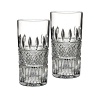 These Irish Lace high ball glasses combine two great traditions in Irish handcraft - artisanal crystal and fine crochet work. The result is a stylish pattern of diamond and wedge cuts reminiscent of elegant Irish Lace - a stunning new interpretation of the country's classic heritage.