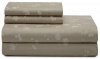 Poppy Falling Petals California King Sheet Set, Stone