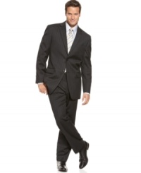 Add a little bit of classic style to your collection of suits and turn to this charcoal stripe. Add a little bit of classic style to your collection of suits and turn to this charcoal stripe.
