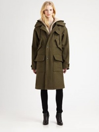 Outlined by contrasting leather trim, this wool sweater jacket is modernized by a gradient stripe pattern and edgy front zippers. RoundneckLong sleevesFront zipperZippered slash pocketsAbout 22 from shoulder to hemBody: WoolTrim: LeatherDry clean with leather specialistImportedModel shown is 5'10 (177cm) wearing US size Small.This style runs true to size. We recommend ordering your usual size for a standard fit. Outlined by contrasting leather trim, this wool sweater jacket is modernized by a gradient stripe pattern and edgy front zippers. RoundneckLong sleevesFront zipperZippered slash pocketsAbout 22 from shoulder to hemBody: WoolTrim: LeatherDry clean with leather specialistImportedModel shown is 5'10 (177cm) wearing US size Small.This style runs true to size. We recommend ordering your usual size for a standard fit.