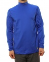 Nike Pro Combat Men's Dri-Fit Fitted Hyperwarm Series Training Shirt Blue