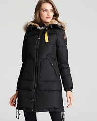 A must-have for winter, this Parajumpers Alaskan explorer-style quilted down coat features luxurious customizable details including a detachable fur lining and fur-trimmed ruff. In a slim silhouette, it's a chic choice for braving the cold. A must-have for winter, this Parajumpers Alaskan explorer-style quilted down coat features luxurious customizable details including a detachable fur lining and fur-trimmed ruff. In a slim silhouette, it's a chic choice for braving the cold.