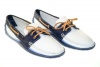 TOD'S Vela Gom Devon Laced Driving Shoes BR0 Navy/White Sz 9/39 R05088