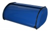 Brushed Stainless Steel Rolltop 2-Loaf Capacity Bread Box, 17 X 10.8 X 7.25 in Blue