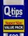 Q-tips Cotton Swabs, 500 Count