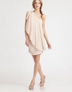 Sumptuous matte silk in a skin-baring one-shoulder silhouette styled with a draped overlay and rucked skirt.Angled necklineGathered shoulderAsymmetrical overlayRuching throughout fitted layerAbout 20 from natural waistSilkDry cleanImportedModel shown is 5'9 (175cm) wearing US size 4.