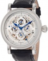 Stuhrling Original Men's 150A.33152 Symphony Maestro II Automatic Skeleton Date Black Leather Strap Watch