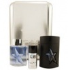 Angel By Thierry Mugler Gift Set for Men: EDT Spray Rubber Bottle 1.7 Oz & Aftershave 1.7 Oz & Deodorant Stick Alcohol Free .7 Oz