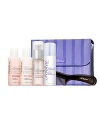 Maintain your on-the-go style with portable sizes of your favorite Fekkai Salon Technician Color Care products including our luxurious shampoo, conditioner and Anti-Fade Top Coat for enduring color and vibrancy, along with travel size Sheer Hold Hairspray and minicomb--all in a chic travel bag. 