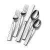 The Balance flatware pattern has an attractive broad handle with banding detail in a mirror finish. This 67 piece set includes 12 place settings, 5 serving pieces, 1 extra cold meat fork and 1 extra tablespoon.