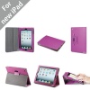 Acase iPad 3 Case - The New iPad 3rd Generation Premium Micro Fiber Leather Case and Flip Stand with Stylus Holder - 100% Support Sleep & Awake (PURPLE)