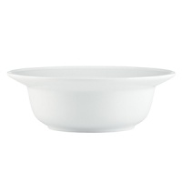 Vivid white porcelain embossed with a subtle crosshatch pattern gives this serving bowl from Dansk versatile warmth, and just a hint of texture. Vivid white porcelain embossed with a subtle crosshatch pattern gives this serving bowl from Dansk versatile warmth, and just a hint of texture.