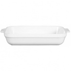 The Emile Henry 3.8 quart deep dish will enable you to make lasagna up to 6 layers. This dish is oven, freezer, microwave and dishwasher safe. Great for au gratins, casseroles or roasts.