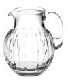 Known for its brilliant clarity, each piece of Reed & Barton crystal has been crafted with a unique attention to detail. A handsome pattern of richly cut crystal lends sparkle to the round pitcher.